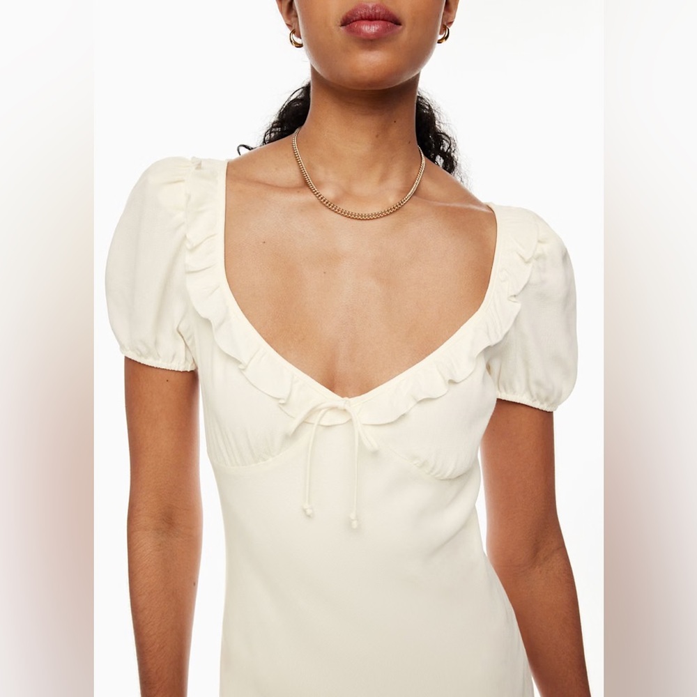 Aritzia Sunday Best Letti Dress, Whisper White - Picture 2 of 16